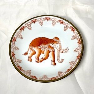 Antique Japanese Porcelain Elephant Bowl Decor